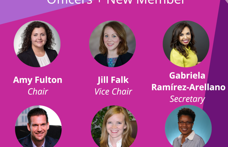 Images of new Board of Directors officers